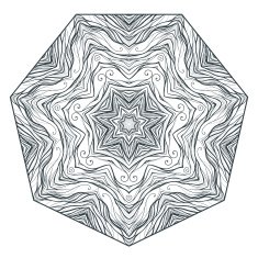 Round mandala kaleidoscopic lace ornamental background N9