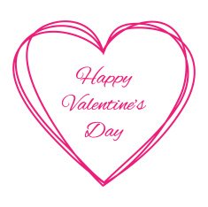 Purple Scribble Hand Drawn Heart logo