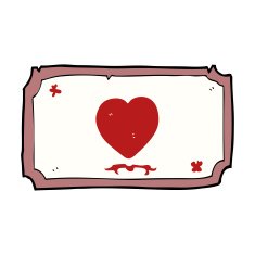 cartoon love heart frame N4