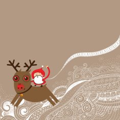 Santa Claus and Rudolph the Red-nosed Raindeer