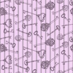 Vintage pattern with old keys