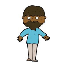 cartoon happy man N749