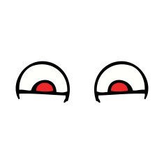 Cartoon Red Eyes N14