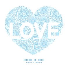 Vector doodle circle water texture love text frame pattern invitation N3