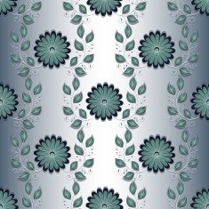 Seamless Floral Pattern (Vector) Hand Drawn Texture N147