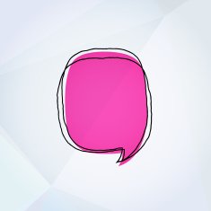 Colorful Vector Doodle Speech Bubble Drawing On Paper N4