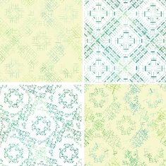 set of abstract color vector decoration pattern background N2