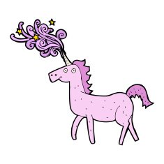 cartoon magical unicorn N12