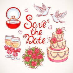 cute set for a wedding