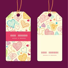 Vector doodle hearts heart silhouette pattern frame N20