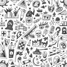 war - seamless vector background