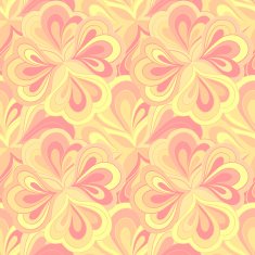 Vector doodle hand drawn seamless floral pattern N24