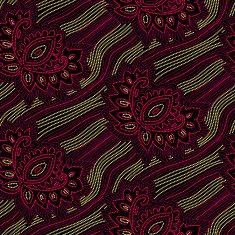 Floral seamless pattern with points N4