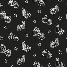 Hand drawn New Year and Christmas background N3