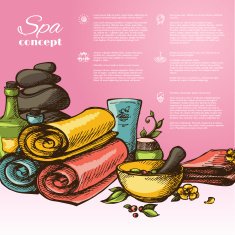 Spa Sketch Background