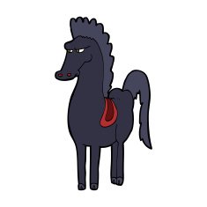 Cartoon Horse N114