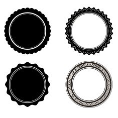 Book plates frames labels- Vector N2