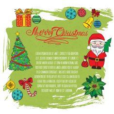 Vector 2015 New year vintage invitation N6