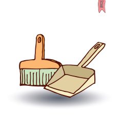 set of brooms vector illustration N2