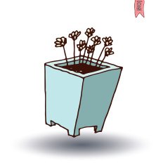 vase of flowers Vector illustration N16