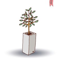 vase of flowers Vector illustration N17