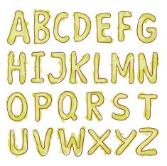 sketch alphabet Hand drawn N7