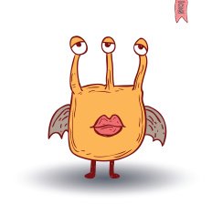 cartoon monster vector illustration N16