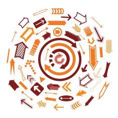 Set of arrows hand drawn vector illustration N46