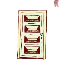 old Door icon illustration vector N17