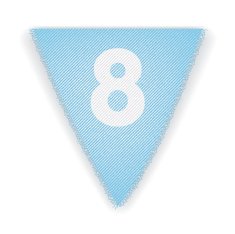 Bunting flag number 8