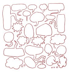 Speech bubbles vector illustration N34