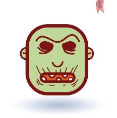 zombie cartoon character vector illustration N40
