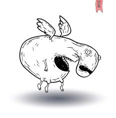 cartoon monster vector illustration N19
