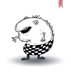 cartoon monster vector illustration N22