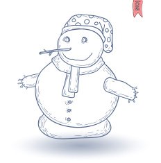 Snowman Vector Illustration N23