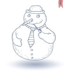 Snowman Vector Illustration N26