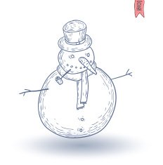 Snowman Vector Illustration N27