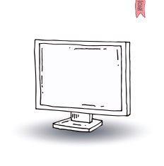 vintage tv vector illustration N34
