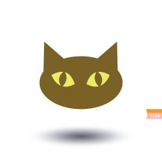 cat icon vector illustration N44