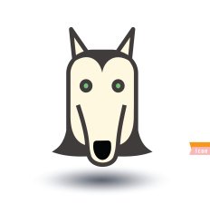dog icon - illustration N85