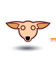 dog icon - illustration N86