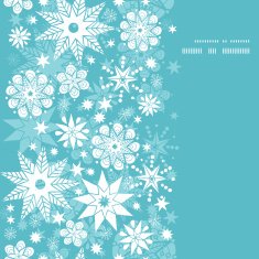 Vector decorative frost Christmas snowflake silhouette pattern frame card template N4