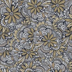 Vector seamless abstract flowers pattern N8