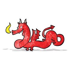 cartoon chinese dragon N27