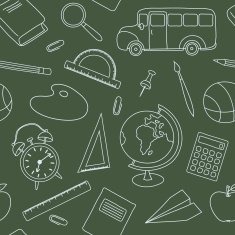 Vector School icons set N3