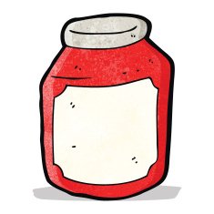 Cartoon Jam Jar N27