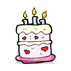 Cartoon Birthday Cake N59