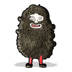 cartoon bearded man N90