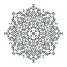 Round mandala kaleidoscopic ornamental background N2