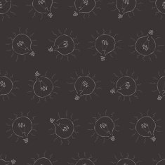 Seamless background with bulbs a vector illustration